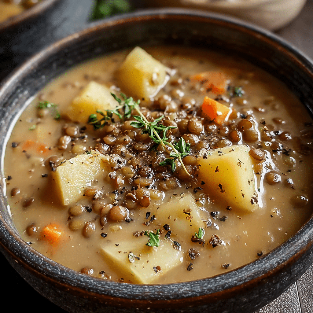 Hearty Lentil Vegetable Soup: A Comforting One-Pot Wonder Recipe - Recipe Image