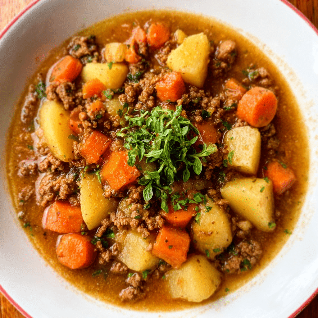 Ground Beef and Potatoes Recipe - Recipe Image