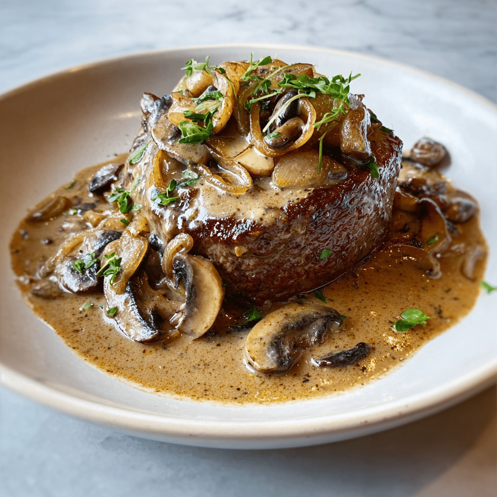 Return the steaks to the pan, coat with sauce, and let simmer briefly Recipe - Recipe Image