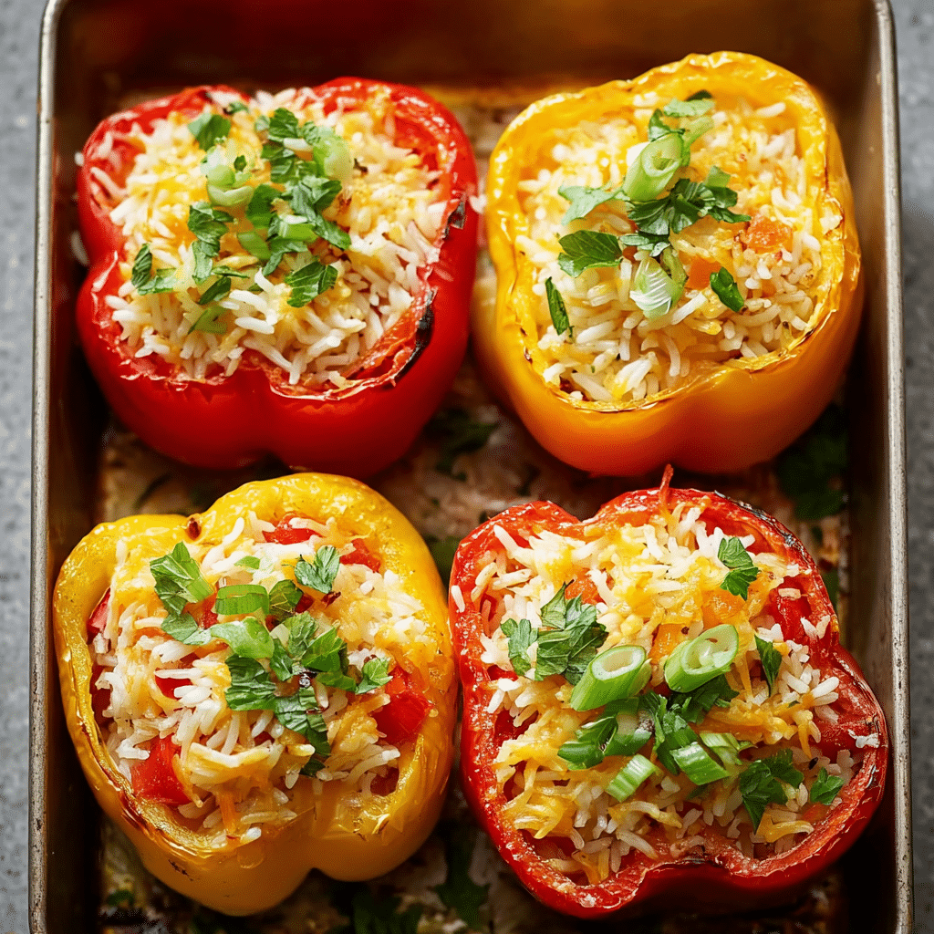 Teriyaki Chicken Stuffed Peppers Recipe - Recipe Image