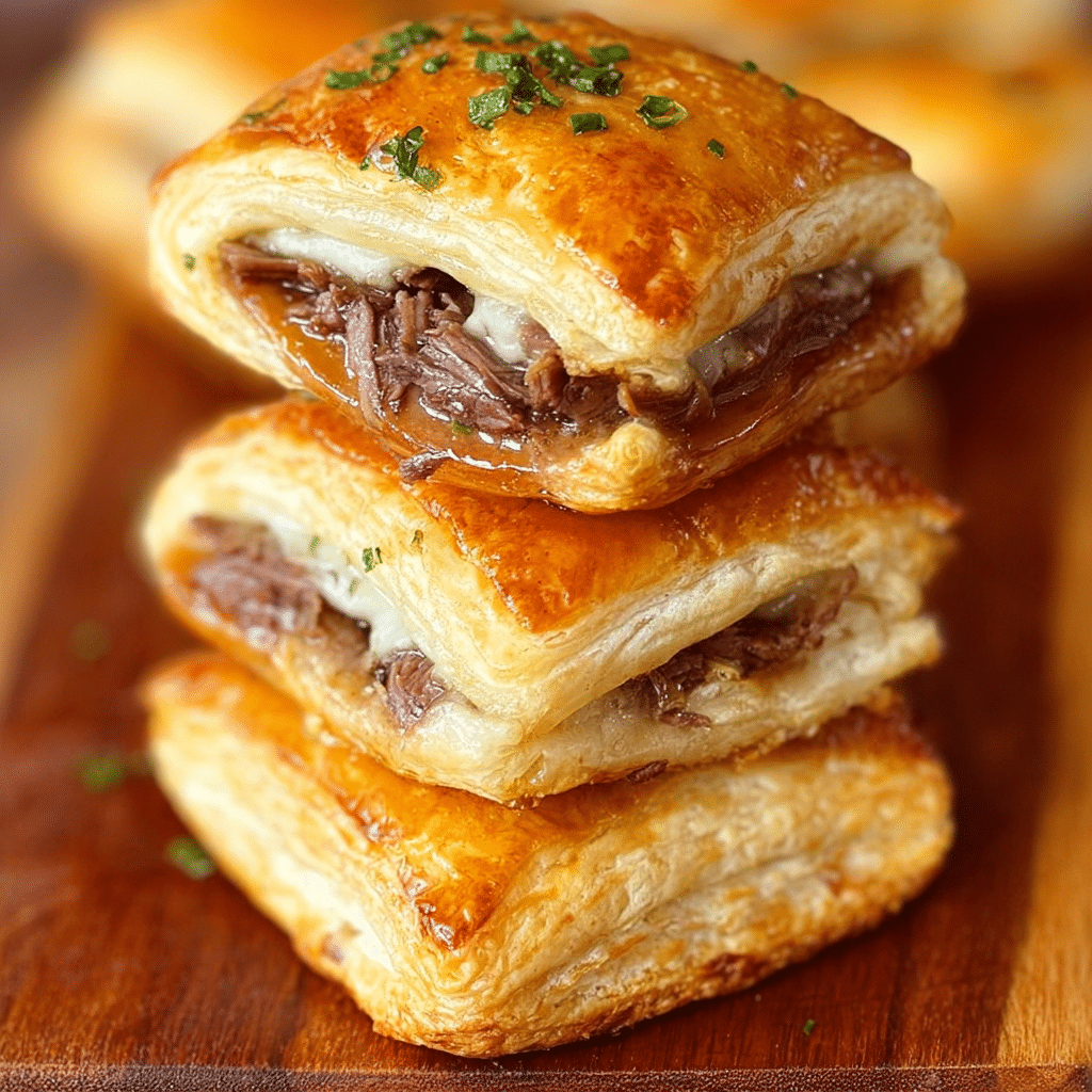 Roast Beef and Cheese Stuffed Biscuits Recipe - Recipe Image