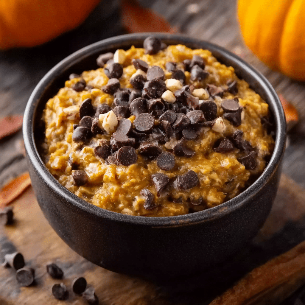 Pumpkin Chocolate Chip Baked Oatmeal Recipe - Recipe Image
