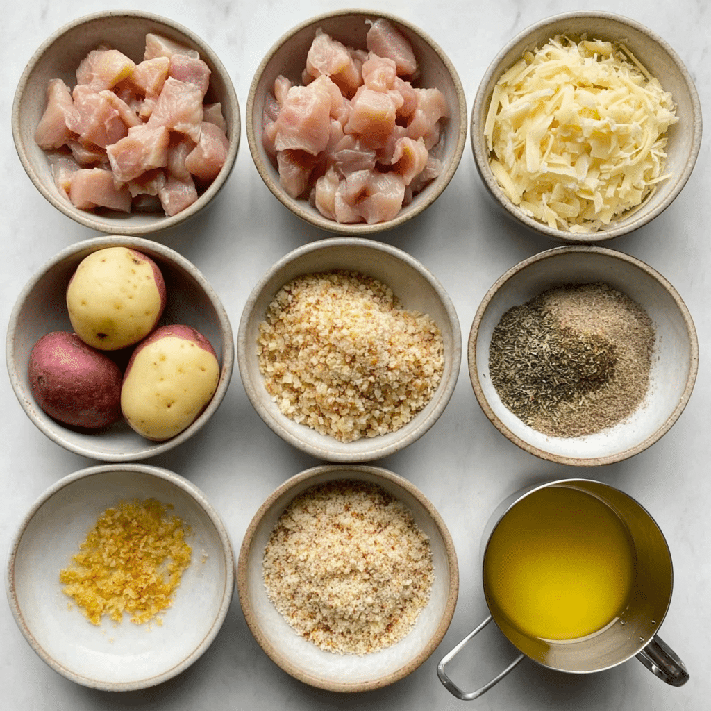 Garlic Parmesan Crockpot Chicken and Potatoes Recipe - Recipe Image